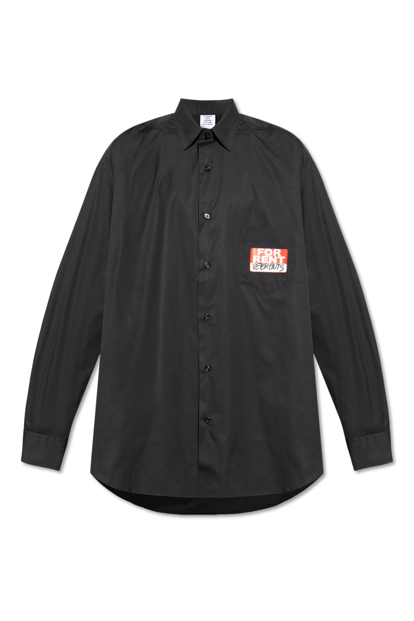 Black Shirt with logo VETEMENTS - Vitkac AS